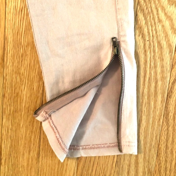 NWT BEULAH Moto Jeggings, Dusty Pink w/ Ankle zipper - OP7019 - Picture 7 of 15